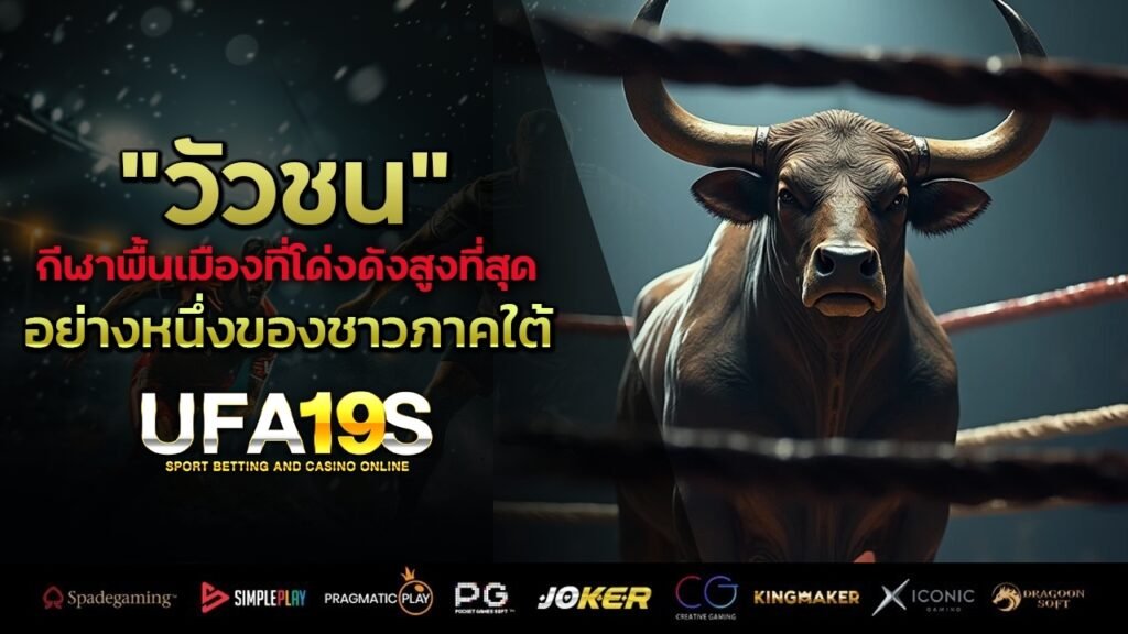 “ วัวชน ” กีฬาพื้นเมืองที่โด่งดังสูงที่สุดอย่างหนึ่งของชาวภาคใต้ 1 เล่นบอลออนไลน์ UFABET เว็บบอล เว็บแท้ คาสิโน บาคาร่า สล็อต ครบจบที่เดียว UFA19S เล่นบอลออนไลน์ UFABET คาสิโนออนไลน์ UFA19s เล่นบอลออนไลน์ UFABET เว็บบอล เว็บแท้ คาสิโน บาคาร่า สล็อต ครบจบที่เดียว UFA19S